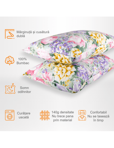 Set de 2 perne Pernador cu puf si...