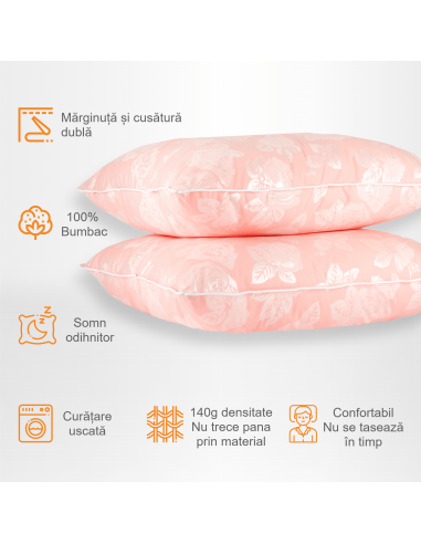 Set de 2 perne Pernador cu puf si...