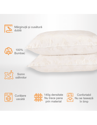 Set de 2 perne Pernador cu puf si...