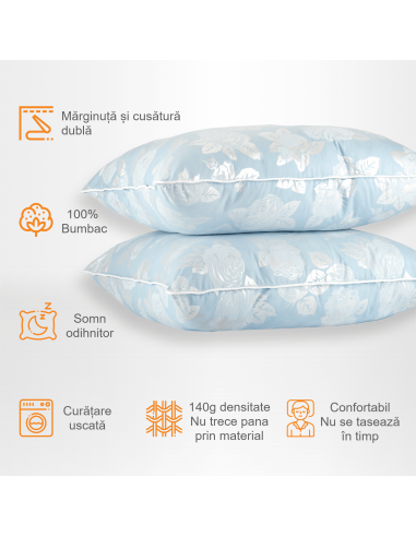 Set de 2 perne Pernador cu puf si...