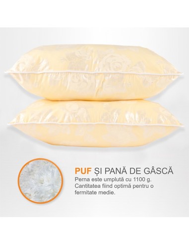 Set de 2 perne Pernador cu puf si...