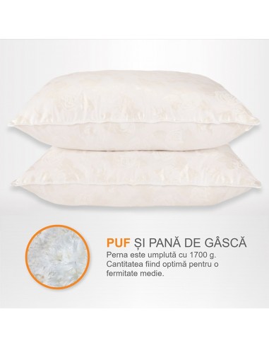 Set de 2 perne Pernador cu puf si...