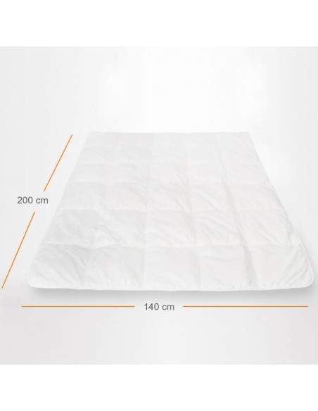 Pilota Pernador cu 15% puf si pana de gasca, 140x200 cm, Alb