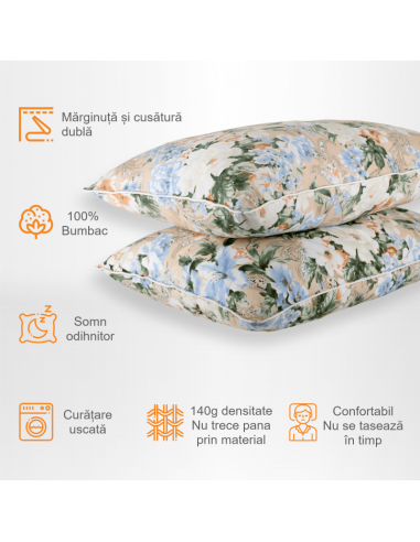 Set de 2 perne Pernador cu puf si...