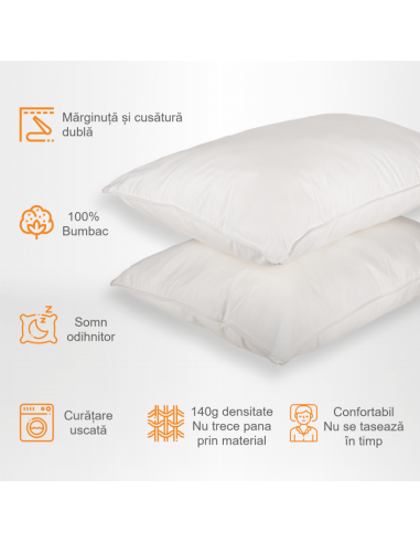 Set de 2 perne Pernador cu puf si...