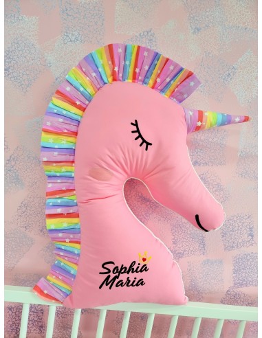 Perna decorativa Unicorn, roz