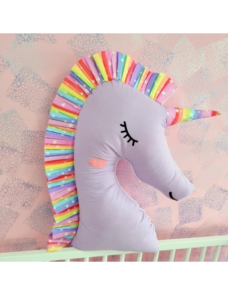 Perna decorativa Unicorn, mov