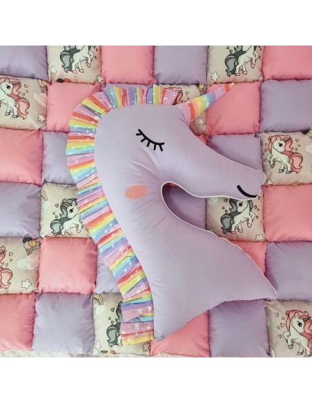 Perna decorativa Unicorn, mov