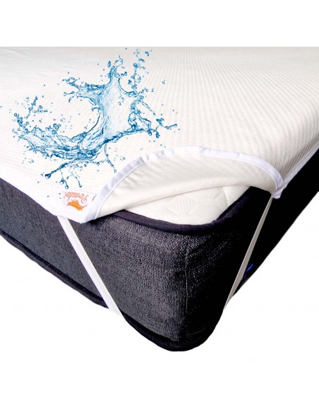 Husa protectie saltea impermeabila Pernador, matlasata, prindere cu elastic, 160x200 cm