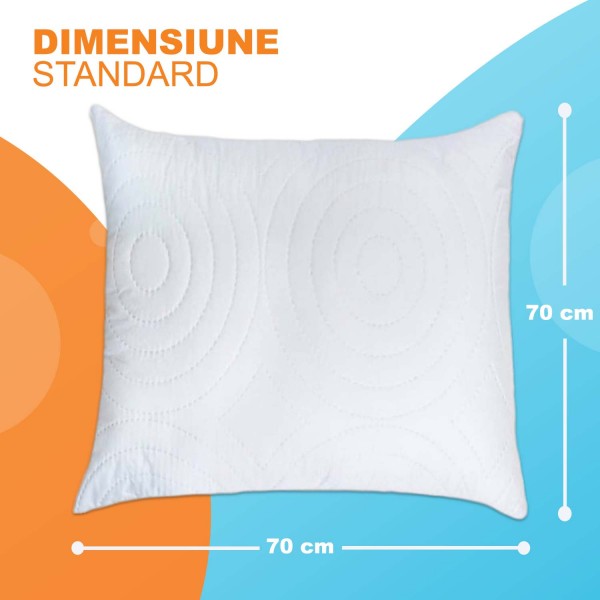 Set de 2 perne Pernador microfibra matlasata, 70x70 cm