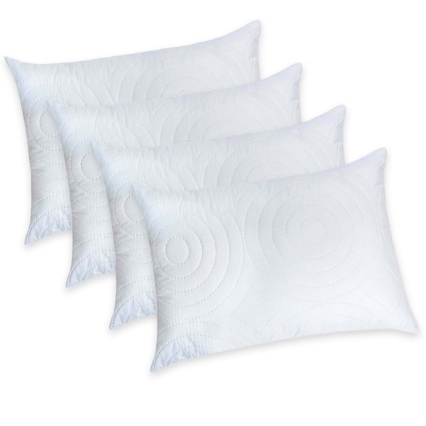 Set de 4 perne Pernador microfibra matlasata, 70x70 cm