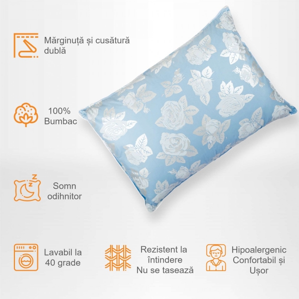 Set de 2 perne Pernador cu 15% puf de...