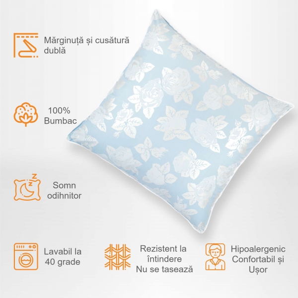 Set de 2 perne Pernador cu 15% puf de...