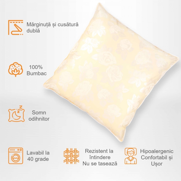 Set de 2 perne Pernador cu 15% puf de...