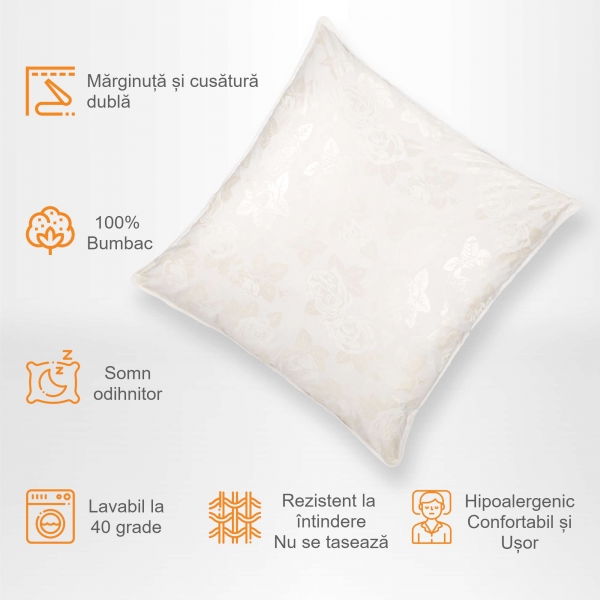 Set de 2 perne Pernador cu 15% puf de...