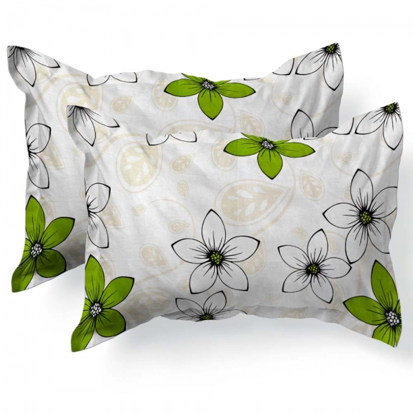 Set de 2 fete de perna 50x70cm din Bumbac Ranforce cu marginuta, cod culoare 118