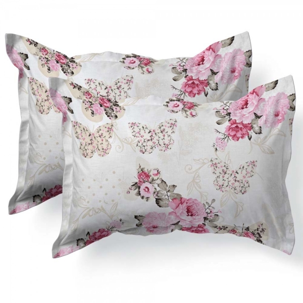 Set de 2 fete de perna 40x60cm din Bumbac Ranforce cu marginuta, cod culoare 58-B