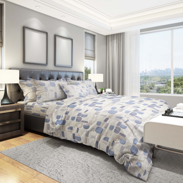 Lenjerie de pat Pernador® din Bumbac Ranforce, 1 persoana, cod culoare 68