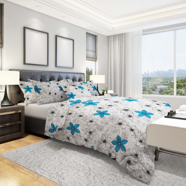 Lenjerie de pat Pernador® din Bumbac Ranforce, 2 persoane, cod culoare 86