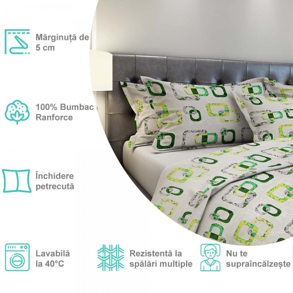 Lenjerie de pat Pernador® din Bumbac...