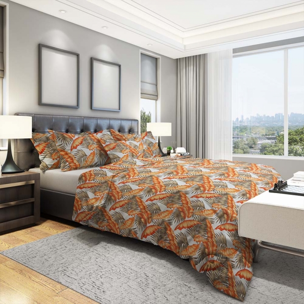 Lenjerie de pat Pernador® din Bumbac Ranforce, 1 persoana, cod culoare 1