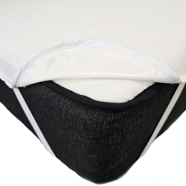 Husa protectie saltea impermeabila Pernador, bumbac respirabil, prindere cu elastic, 90x200 cm