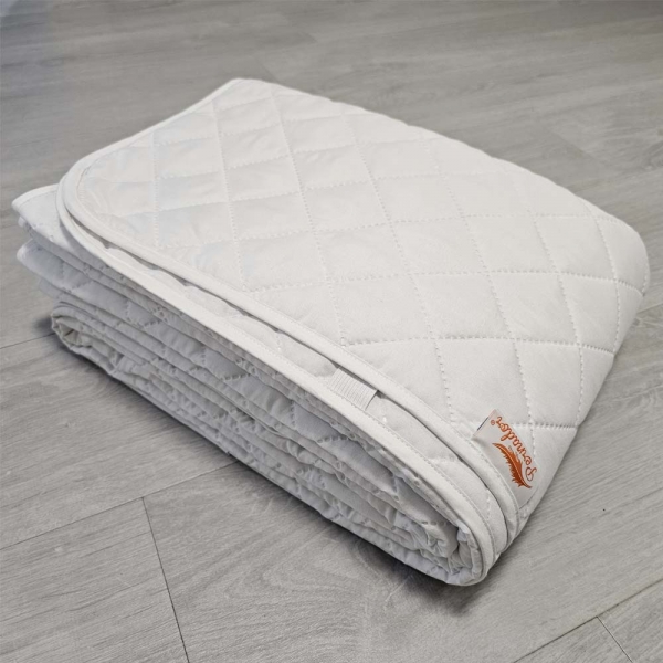 Husa protectie saltea Pernador, microfibra matlasata ultrasonic 240gr, prindere cu elastic, 180x200 cm