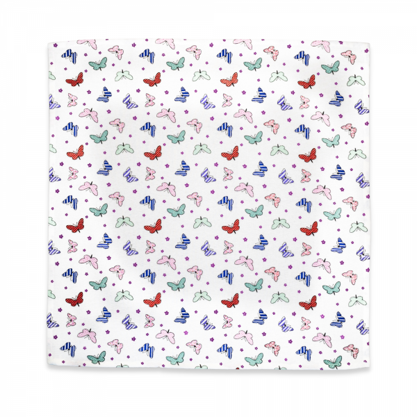 2 Scutece reutilizabile 70x70cm, fluturi