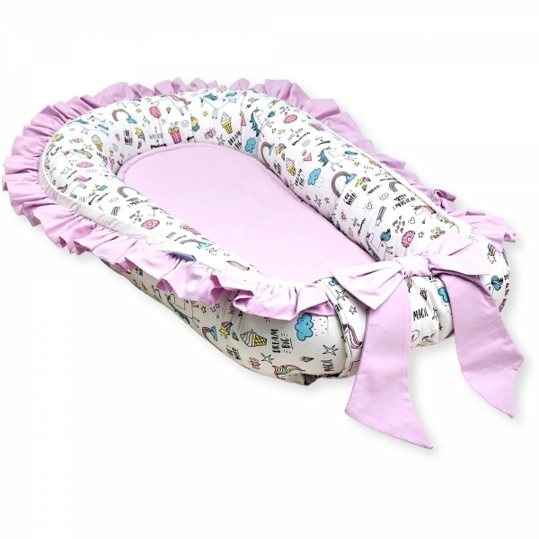 Baby Nest Premium din Bumbac, unicorn...