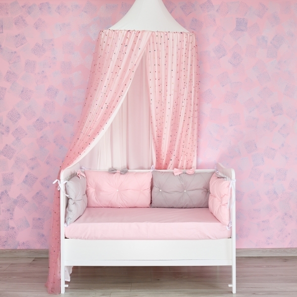 Baldachin de tavan din tulle si voal,...