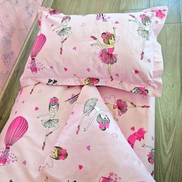 Lenjerie din Bumbac pentru patut stivuibil, Balerina la Paris