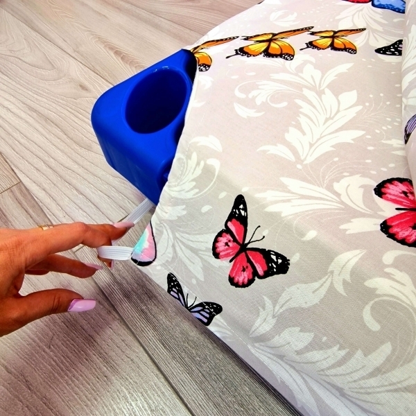 Lenjerie din Bumbac pentru patut stivuibil, Fluturi colorati