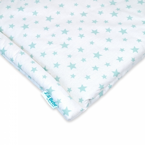 Perna pentru bebelusi din bumbac 40 x 60cm, stele teal