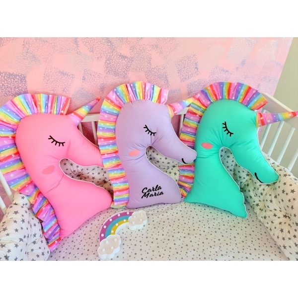 Perna decorativa Unicorn, turcoaz