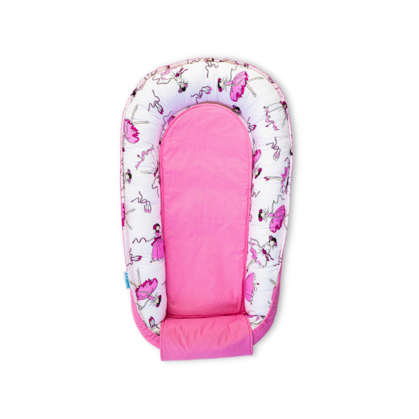 Set 5 piese Baby Nest din Bumbac, model balerine roz
