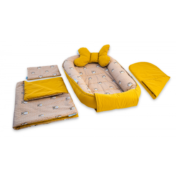 Set 5 piese Baby Nest din Bumbac,...