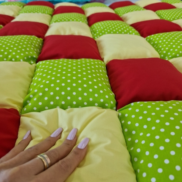 Saltea de joaca premium patchwork,...