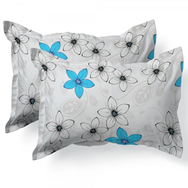 Set de 2 fete de perna 40x40cm din Bumbac Ranforce cu marginuta, cod culoare 86