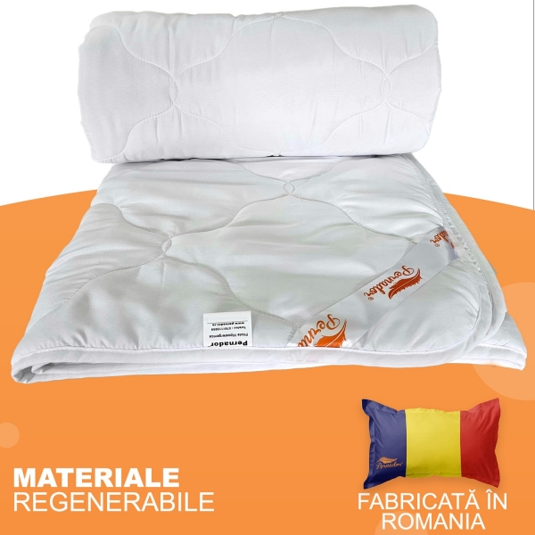 Pilota matlasata Pernador, microfibra 200g/mp, lavabila la 90°C, 90cm x 200cm