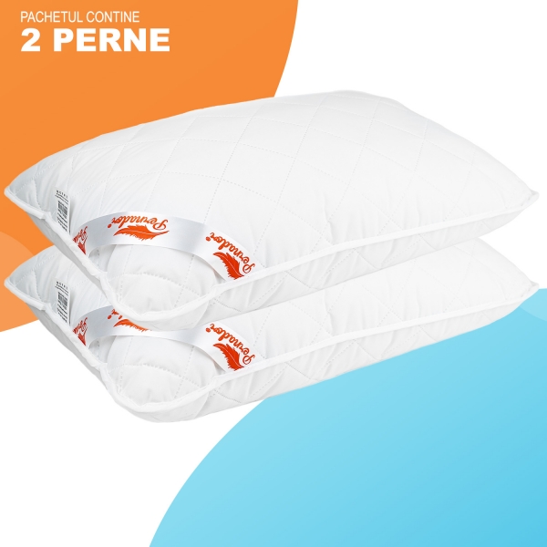 Set de 2 perne Pernador Hipoalergenice, 40x40 cm