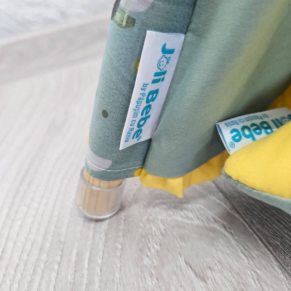 Cort de joaca Teepee, albinute cu kaki