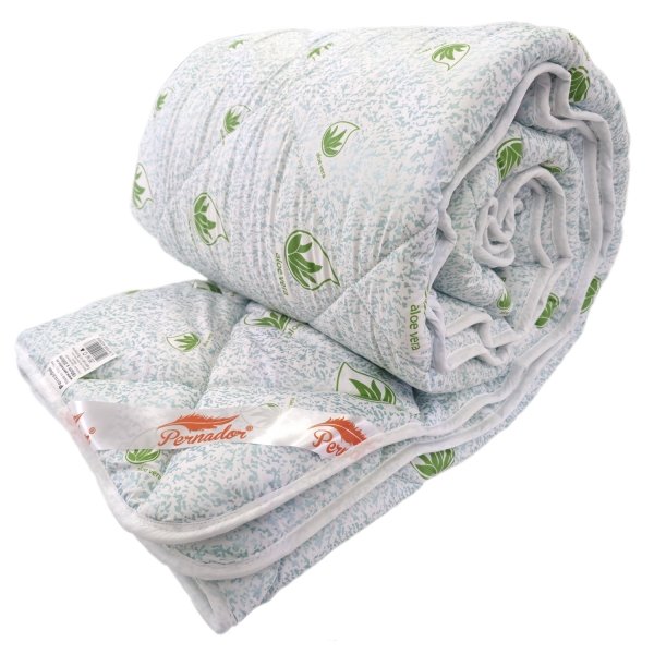 Pilota de iarnă Pernador Aloe Vera, microfibră moale, umplutură 400 g/m², matlasată, călduroasa, lavabilă, 140cm x 200cm